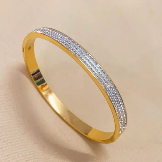 Three Layer zircone bangle