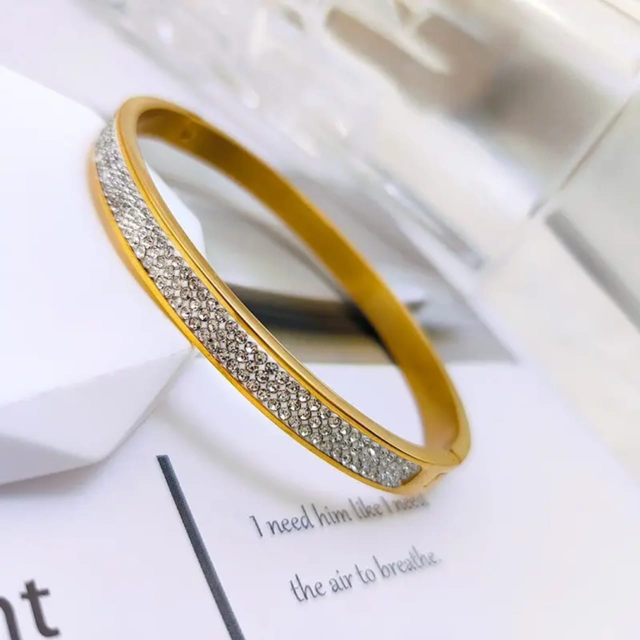 Three Layer zircone bangle
